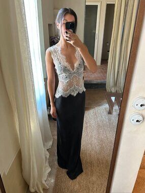 THIRD FORM  exclusive visions lace midi dress - black